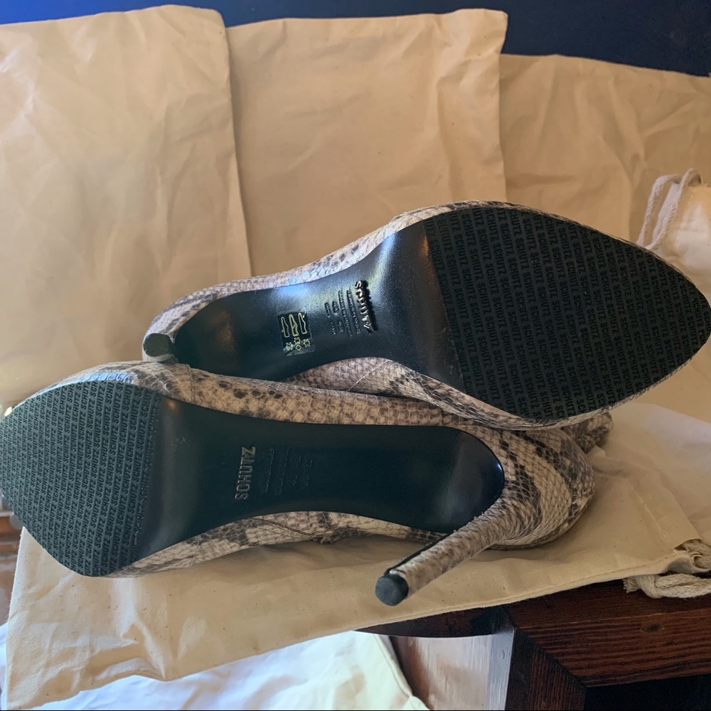 Gorgeous Python Ankle Boot By Schutz. Euc! - image 3